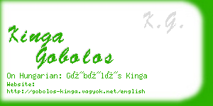 kinga gobolos business card